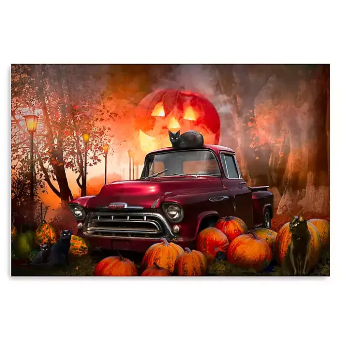 Outlet Kirklands Home Full Moon Jack O Lantern Canvas Art Print, 24x36