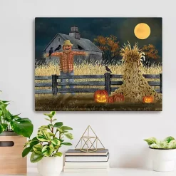 Outlet Kirklands Home Full Moon Scarecrow Canvas Art Print, 18x24