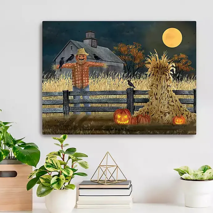 Outlet Kirklands Home Full Moon Scarecrow Canvas Art Print, 18x24