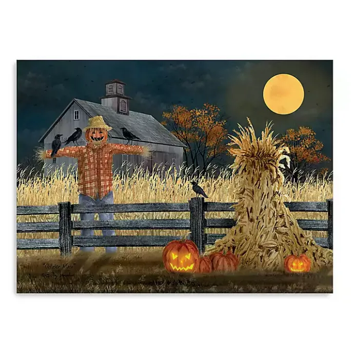 Kirklands Home Full Moon Scarecrow Canvas Art Print, 24x32