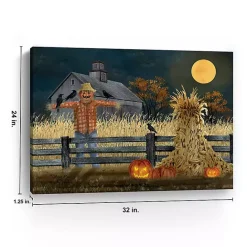 Kirklands Home Full Moon Scarecrow Canvas Art Print, 24x32