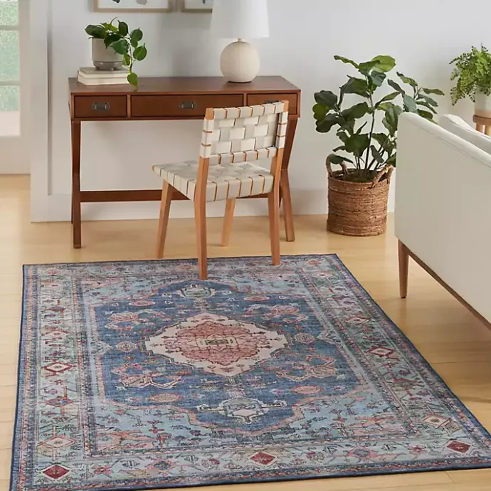 Best Kirklands Home Fulton Medallion Area Rug, 5x7 Blue
