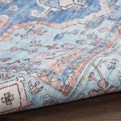 Best Kirklands Home Fulton Medallion Area Rug, 7x9 Blue