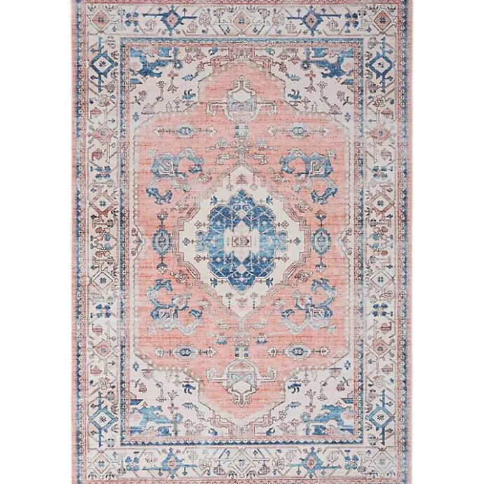 Hot Kirklands Home Fulton Coral Medallion Area Rug, 7x9 Pink