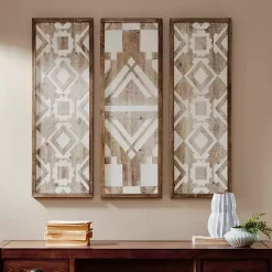 Online Kirklands Home Gail Wooden Plaques, Set of 3 Brown