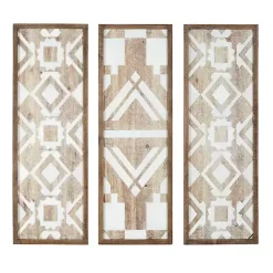 Online Kirklands Home Gail Wooden Plaques, Set of 3 Brown