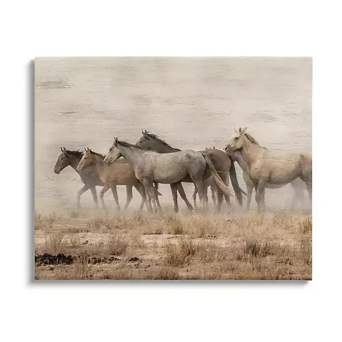 Outlet Kirklands Home Galloping Horse Herd Canvas Art Print, 40x30 in.
