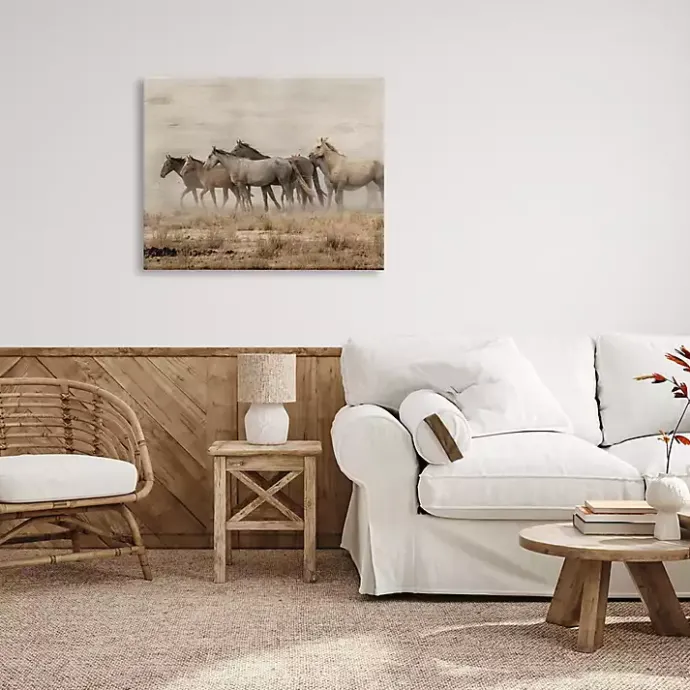 Outlet Kirklands Home Galloping Horse Herd Canvas Art Print, 40x30 in.