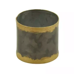 Best Kirklands Home Galvanized Metal Gold Rim Napkin Rings, Set of 4