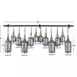 Kirklands Home Galvanized Round Bells Wall Plaque Silver