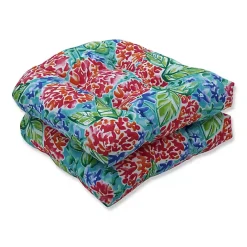 Clearance Kirklands Home Garden Blooms Wicker Seat Cushions, Set of 2 Multi
