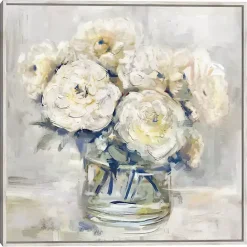 Discount Kirklands Home Garden Collections II Framed Canvas Art Print White