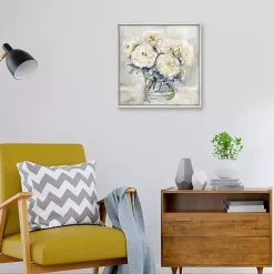 Discount Kirklands Home Garden Collections II Framed Canvas Art Print White