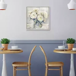 Discount Kirklands Home Garden Collections II Framed Canvas Art Print White