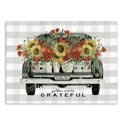 Outlet Kirklands Home Gather and Be Grateful Truck Canvas Art Print