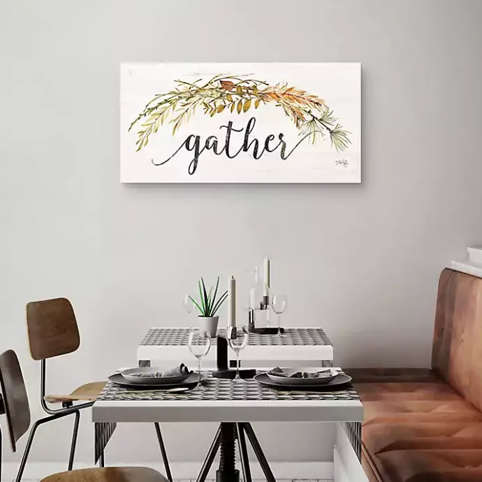 Sale Kirklands Home Gather Garland Fall Canvas Art Print