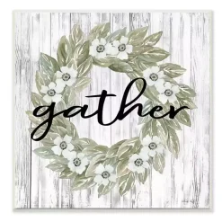 Best Kirklands Home Gather In Floral Wood Plank Wall Plaque