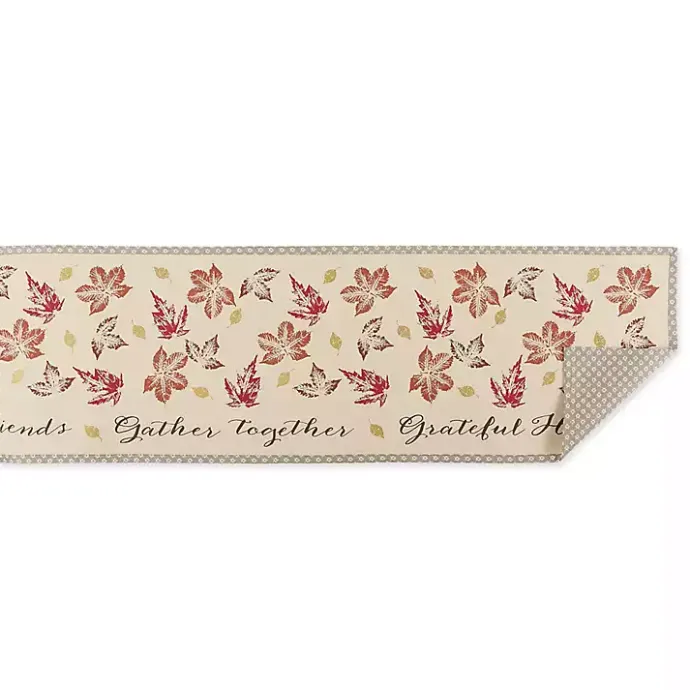 Outlet Kirklands Home Gather Together Fall Leaves Table Runner, 108 in.