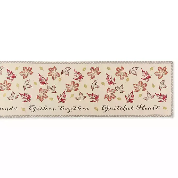 Outlet Kirklands Home Gather Together Fall Leaves Table Runner, 108 in.