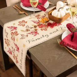 Outlet Kirklands Home Gather Together Fall Leaves Table Runner, 108 in.