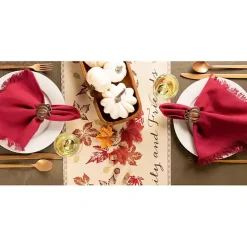 Outlet Kirklands Home Gather Together Fall Leaves Table Runner, 108 in.