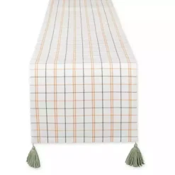 Sale Kirklands Home Gather with Pumpkin Harvest Table Runner White