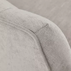 Kirklands Home Gayla Taupe Button Tufted Swivel Accent Chair Gray