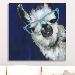Clearance Kirklands Home Gentlemen Llama Canvas Art Print