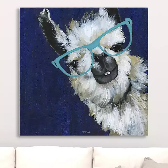 Clearance Kirklands Home Gentlemen Llama Canvas Art Print