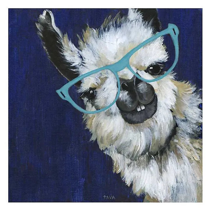 Clearance Kirklands Home Gentlemen Llama Canvas Art Print