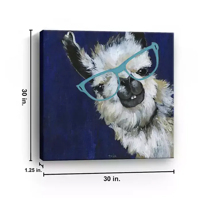 Clearance Kirklands Home Gentlemen Llama Canvas Art Print