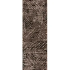 Sale Kirklands Home Geometric Kourt Area Rug, 2x7 Brown