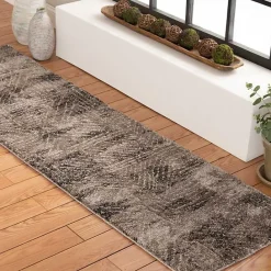 Sale Kirklands Home Geometric Kourt Area Rug, 2x7 Brown