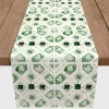 New Kirklands Home Geometric Shamrock Table Runner, 72 in.