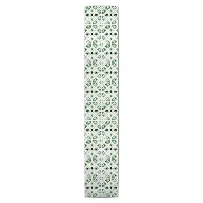 New Kirklands Home Geometric Shamrock Table Runner, 72 in.