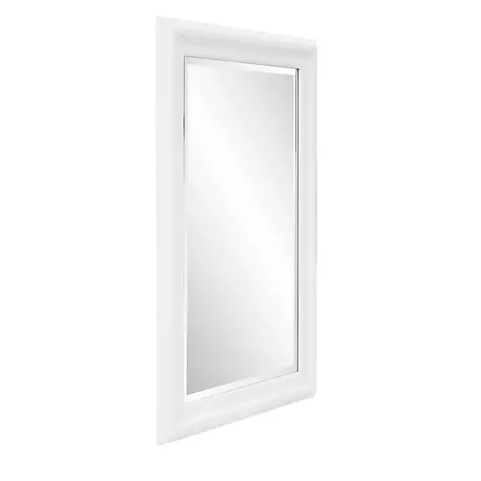Sale Kirklands Home George Ridged Rectangular Wall Mirror White