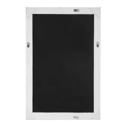 Sale Kirklands Home George Ridged Rectangular Wall Mirror White