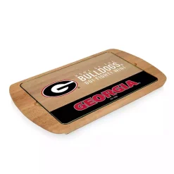 Outlet Kirklands Home Georgia Bulldogs Wood and Glass Serving Board