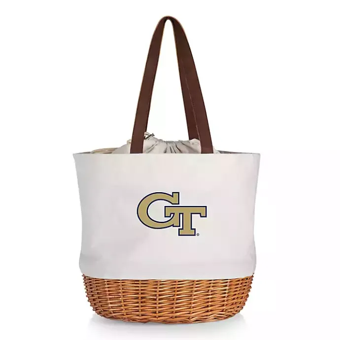 Online Kirklands Home Georgia Tech Canvas Tote Bag Yellow