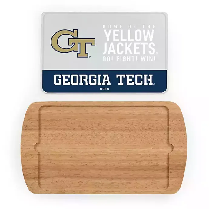 Best Kirklands Home Georgia Tech Wood and Glass Serving Board
