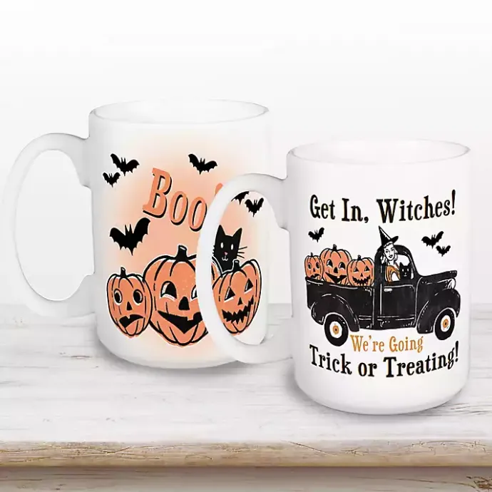 Kirklands Home Get in Witches Halloween Mugs, Set of 2