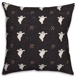 Discount Kirklands Home Ghost Pattern Pillow Black