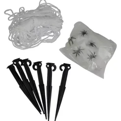 Outlet Kirklands Home Giant Spider Web Outdoor Halloween Decoration White