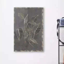 Clearance Kirklands Home Gilded Botanical III Canvas Art Print