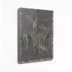 Clearance Kirklands Home Gilded Botanical III Canvas Art Print