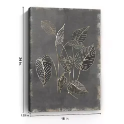 Clearance Kirklands Home Gilded Botanical III Canvas Art Print