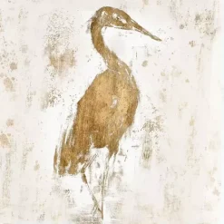 Best Kirklands Home Gilded Heron I Canvas Art Print