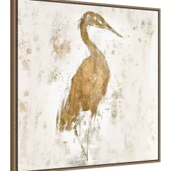 Best Kirklands Home Gilded Heron I Canvas Art Print
