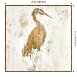 Best Kirklands Home Gilded Heron I Canvas Art Print