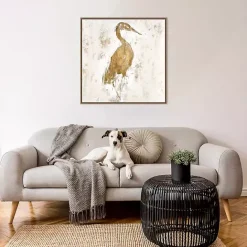 Best Kirklands Home Gilded Heron I Canvas Art Print